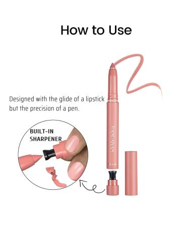 6Pcs HANDAIYAN Rotating Matte Lip Crayon Set B with Built-In Sharpener - Buy Online on SooperMarket.com