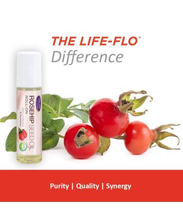Buy Life-flo Rosehip Seed Oil Roll-On 7ml - Skin Nourishing & Natural Healing - Buy Online on SooperMarket.com