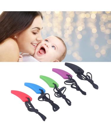 Buy Sensory Chewing Chain Set - 5 Safe Silicone Oral Motor Aids for Autism Fear Relief & Chewing Needs - Buy Online on SooperMarket.com