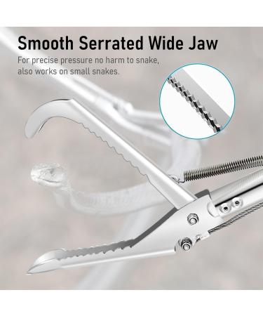 GMStahlei 60" and 47" Snake Tongs Professional All-Aluminum Alloy Snake Tong Reptile Grabber Rattle Snake Catcher Wide Jaw Handling Tool with Lock Snake Bag is Also Included (60") 60 Inches - Buy Online on SooperMarket.com