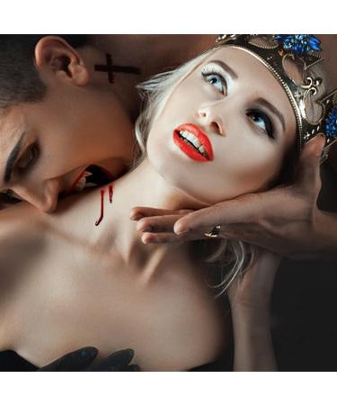 Go Ho Stage Fake Blood Washable (0.5 oz) - Edible & Realistic Effect for Halloween Cosplay SFX - Zombie, Vampire Special Effects Makeup - Buy Online on SooperMarket.com