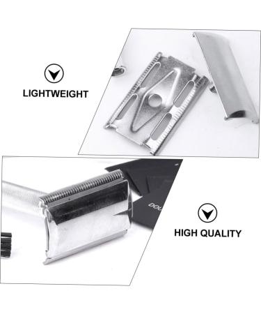 Angoily 3 Sets Manual Razor & Travel Bottles | Silicone Mustache & Double-Sided Face Razor - Durable & Portable - Buy Online on SooperMarket.com