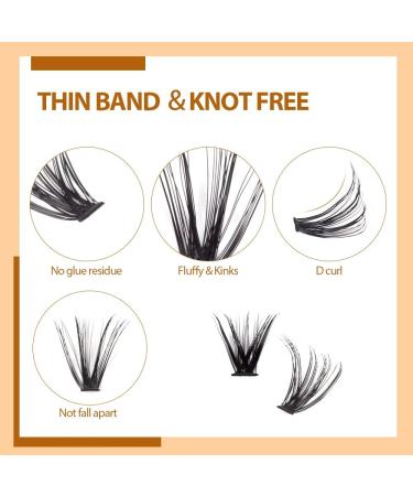 D Curl 240 Pcs 40D Mixed Individual Lashes Cluster for DIY Lash Extensions at Home - Buy Online on SooperMarket.com