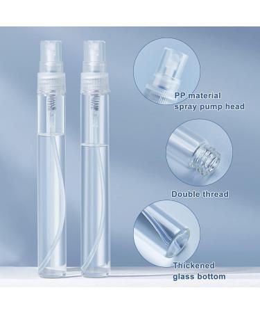 Benecreat 25 Pack 10ml Mini Fine Fog Spray Bottles - Transparent Glass Travel Atomizers for Perfume & Cosmetics - Buy Online on SooperMarket.com
