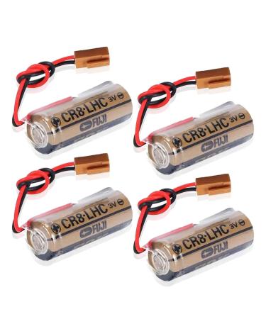 4 Pcs CR8.LHC 3V 2600mAh for Fuji FDK CR8-LHC CR8-LHC 3V Battery Toto Fuji CR8-LHC Battery 3V Automatic Flusher