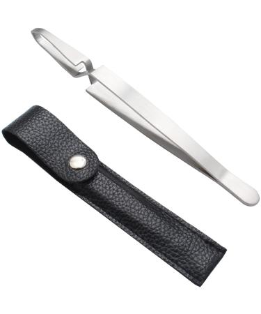 Saizone tick pliers from tweezers from tweezers tee tweezers for humans dogs cats pets children reliable against ticks of all size premium stainless steel with holster (1st)