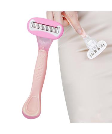 Higyee bikini razor for women-manual body razor with temperature |Portable hair removal with skin care traveler gasps for arms legs armpits