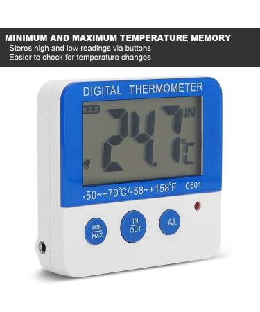 GOTOTOP Mini Alarm Thermometer Electronic Thermometer Instant Reading Large LCD Display Screen ABS Livestock Farm Indoor Outdoor (-50 + 70 ) - Buy Online on SooperMarket.com