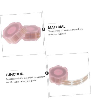 FOMIYES 2 Sets Double Eyelid Sticker Self- Adhesive Duct Tape Supplies Invisible Eyelid Tape Natural Invisible Tape Transparent Tape Eyes Adhesive Strip Glue Pink - Buy Online on SooperMarket.com