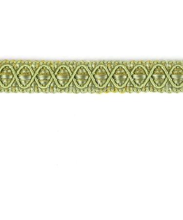 Hedonghexi Gimp Braid Trim - 0.59 Inch Gold Silver Upholstery Fabric Trim - 10 Yards for Sewing, Crafts, Costume, Home Decor - Green - Buy Online on SooperMarket.com
