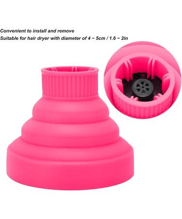 Foldable Hairdryer Diffuser - Fast Drying Blow Dryer Attachment for Curly Hair (Pink) - Buy Online on SooperMarket.com