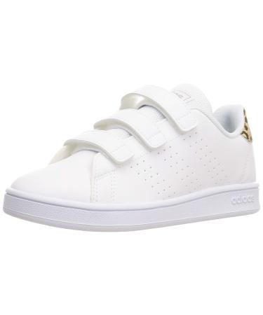 adidas Boy's Unisex Kids Advantage Cf I Sneaker Child 10 UK Child Ftwr White Ftwr White Hazy Beige