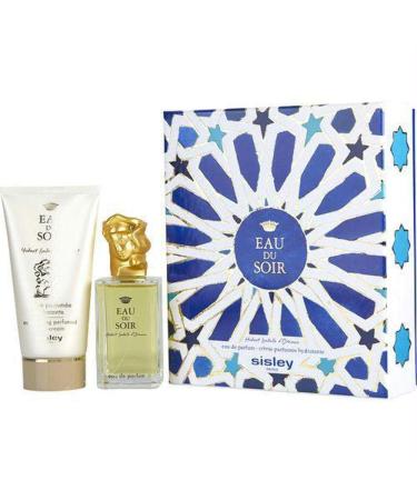Eau Du Soir By Sisley For Women. Set-eau De Parfum Spray 3.3 oz & Body Cream 5.1 oz