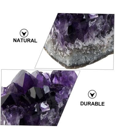 Cabilock 4pcs Amethyst Cluster Rock Purple Rough Gemstones Natural Crystal Decoration Amethyst Cave Agate - Buy Online on SooperMarket.com