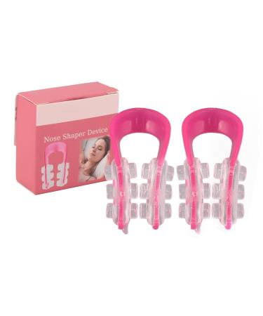 Zetiling 2pcs Nose Shaper Nose Straightener Nose Lifter Nose Up Lifting Clip Nose Lift Shaping Clip Nose Bridge Straightening Reshape Adjustable Silicone Nose Lifter Up Shaper
