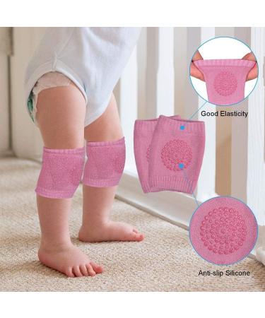 Baby Head Protector & Knee Pads Set | Infant Safety Helmet & Walking Pad Combo (Pink Forest) | Suitable for Age 6-36 Months - Buy Online on SooperMarket.com