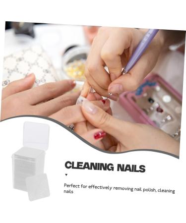 HAPINARY 2 Boxes Nail Wipes Cleaning Wipes Gel Nail Polish Travel Wipes Pads for Nail Polish Removal Gel Nail Remover Nail Polish Remover Makeup Wipes Remover Nail Remover Pads White Cotton 4.80X4.80X0.10CM White - Buy Online on SooperMarket.com