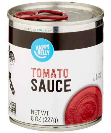 Amazon Brand- Happy Belly Tomato Sauce, 8 Ounce