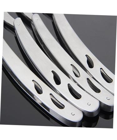 Cabilock 6 Pcs Stainless Steel Safety Razor Holder - Vintage Razor Set for Men | International Shipping - Buy Online on SooperMarket.com