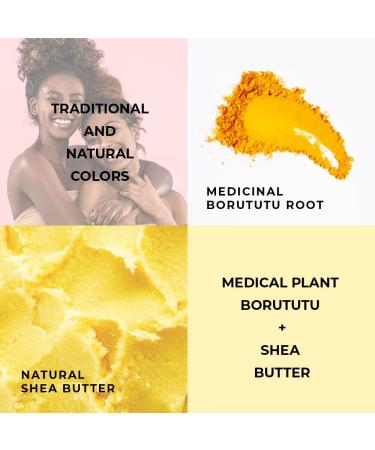 AKWAABA Whipped Shea Butter (Cantaloupe) 12 oz - Body & Hair Moisturizer with Raw Shea Butter - Rich in Vitamins A & E - Natural Yellow - Buy Online on SooperMarket.com