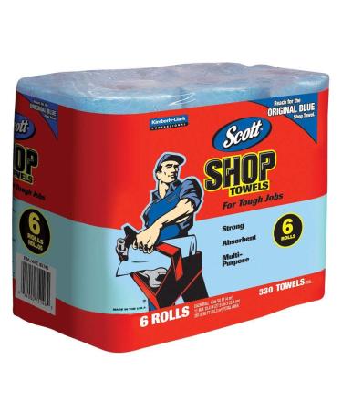 Scotts Kimberly Clark 75146 Blue Shop Towels On A Roll Bundle44 6 Pack