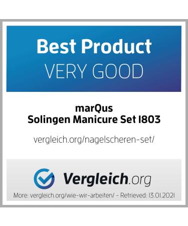 Premium Solingen Manicure Set - 7-Part Nail Kit in Art Leather Case | Best Performance & Comparison Winner | Perfect for Women & Men - Buy Online on SooperMarket.com
