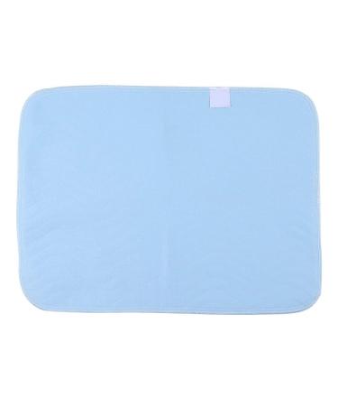 45 * 60 Four -layered washable water -absorbing mattress 2 pieces Reusable washable insert a absorbent insert for adult incontinence insert blue white