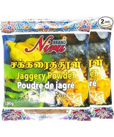 Niru Jaggery Brown Powder | 350G | Natural Sweetener | No Preservatives Added | Jaggery Powder | Hand Crushed Gur Powder | Gluten Free | Indian Origin | Each 350G | Pack of 2 - Buy Online on SooperMarket.com