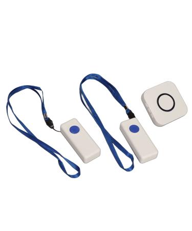 Pusokei call button for monitoring older people wireless pager for nursing staff intelligent senior system with 2 portable transmitters 1 receiver 4 steps volume control 330m