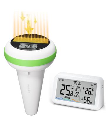 Inkbird IBS-P03R Solar radio pool thermometer IP68 waterproof pool thermometer floating water thermometer with high precision for swimming pools ponds whirlpools
