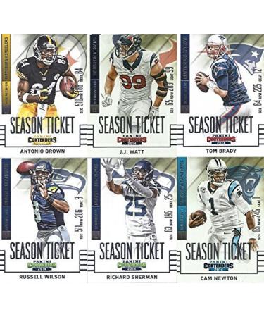 2014 Panini Contenders NFL Football Complete Mint Basic 100 Card Set with Tom Brady Peyton Manning Plus M (Mint)