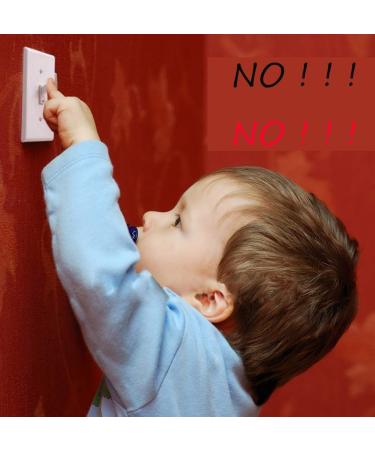 A Single-Control Pull Switch Rectangular Protector Child Safety Switch Lock Protection Cover 3.11.2 Inches Environmentally Friendly ABS Resin Material. - Buy Online on SooperMarket.com