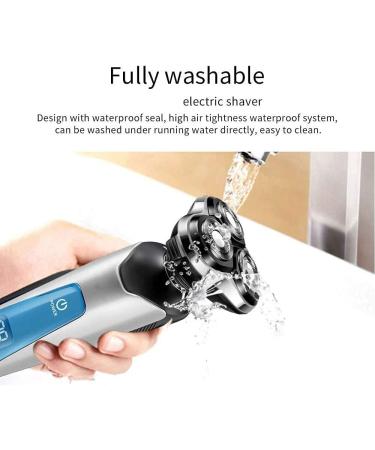 GeRRiT Electric Razor for Men - Waterproof Rotary Shaver Cordless USB Rechargeable Beard Trimmer Ideal Gift for Husband & Dad - Buy Online on SooperMarket.com