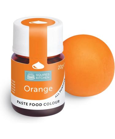 Squires Kitchen Orange Food Colouring Paste - 20g | Concentrated Colour for Sugarpaste, Fondant, Buttercream & More - Buy Online on SooperMarket.com