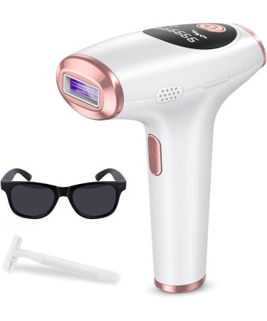 Permanent IPL Laser Hair Removal for Women & Men - At-Home Painless 999 999 Flashes for Armpits Back Legs Arms Face & Bikini Line - Buy Online on SooperMarket.com