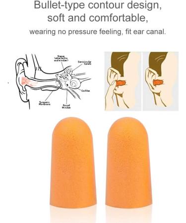 Ear Plugs Orange Earplugs Type for Working Sleeping - Buy Online on SooperMarket.com