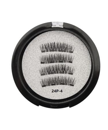sunroot Magnetic Eyelashes with 2 Pairs Artificial Fiber Magnets Magnetic with Eyelash Curler 24P-4