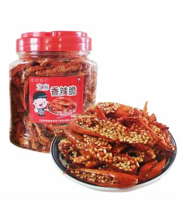 Sesame Chili Crisp Crispy Chili (138g/4.86oz)Guizhou Specialty Chili Crispy Chili Pepper Crispy Chili Hot Pepper Sauce Condiments Delicious Chinese specialty snacks (1can)