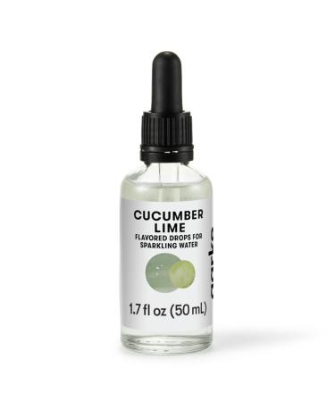 aarke Flavor Drops for Sparkling and Carbonated Water Zero-Sugar and Dye Free No Artificial Sweeteners Zero Calories Natural Flavors Bottle Capacity 50 mL / 1.7 fl oz (Cucumber Lime)