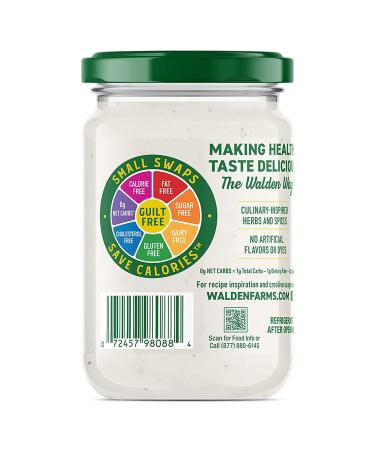 Walden Farms Light Alfredo Sauce 12 oz - Vegan & Keto Friendly, Non-Dairy Milk Substitute, 0g Net Carbs - Perfect for Chicken, Fish, Scampi & More - Buy Online on SooperMarket.com