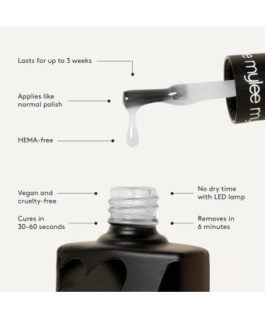 Mylee Gel Nail Polish 10ml Brighton Pier UV/LED Soak-Off Nail Art Manicure Pedicure for Professional Salon & Home Use Blue Range - Long Lasting & Easy to Apply - Buy Online on SooperMarket.com