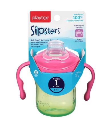 Playtex Training Time Spill Proof Soft Spout Training Cup 6 oz  Assorted Colors 1 ea