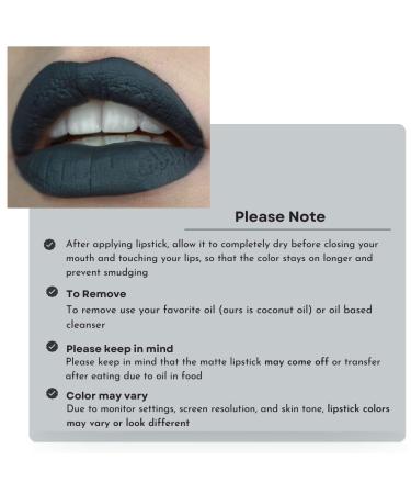 Mynena Gray Liquid Lipstick - Matte Velvet Finish | Long Lasting, Waterproof & Lightweight | Talc-Free, Mica-Free, Gluten-Free & Paraben-Free | Alvira - Buy Online on SooperMarket.com