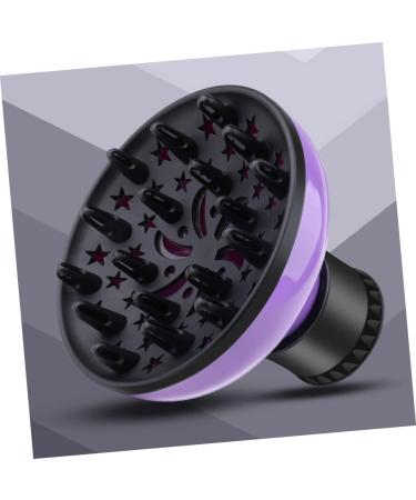 NOLITOY Hair Dryer Diffuser - Silicone Curly Hair Tool - Travel-Friendly Volume Hood - Purple Nylon Gale for Perfect Curls - Buy Online on SooperMarket.com