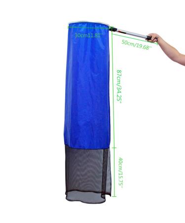 Creatures Aquarium Japanese Sock Net Fishing Net Fish Landing Net Catching Net Soft Mesh Basket For Medium Large Fish Spawning Breeding Transfering Accessories Fishing Net