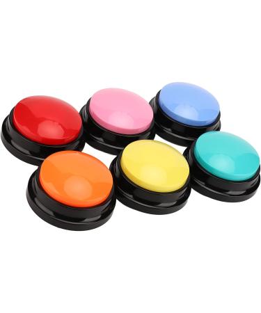 6 Color Recordable Buttons for Dogs Dog Buttons for Communication Dog Talking Button Set Pet Training Buttons 30 Second Record & Playback Teach Your Dog to Talk - 6 Color Packs - Buy Online on SooperMarket.com