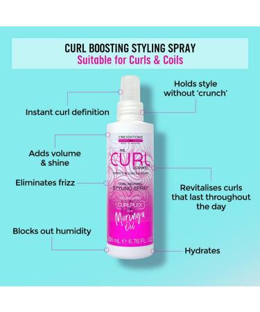 The Curl Company Curl Reviving Styling Spray - 200ml | Curplex with Moringa Oil | Define Curls & Waves - Buy Online on SooperMarket.com