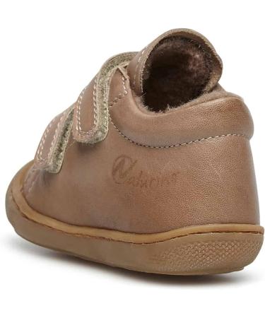 Naturino Cocoon VL Leather First Steps Shoes 7 UK Child - Gold | Premium Quality - Buy Online on SooperMarket.com
