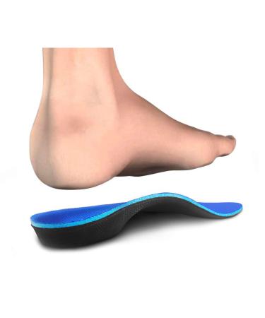 PCSsole Orthotic Arch Support Shoe Inserts Insoles for Flat Feet Feet Pain Plantar Fasciitis Insoles for Men and Women Women(3.5-4)23cm A-blue