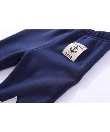 Mud Kingdom Boys Fleece Pants | Tight Fit Winter Warmth | 6-7 Years | Stars Navy Blue - Buy Online on SooperMarket.com